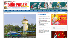 Desktop Screenshot of baobinhthuan.com.vn